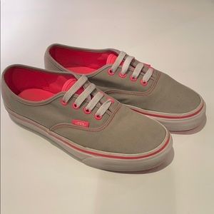 Vans Neon Pop Grey Hot Pink Ankle-High Canvas W7
